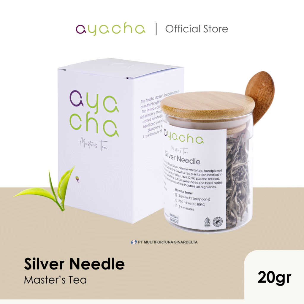

Ayacha Master Tea - Silver Needle | Loose Tea Jar 20 Gram | Teh Bunga Teh Fruity