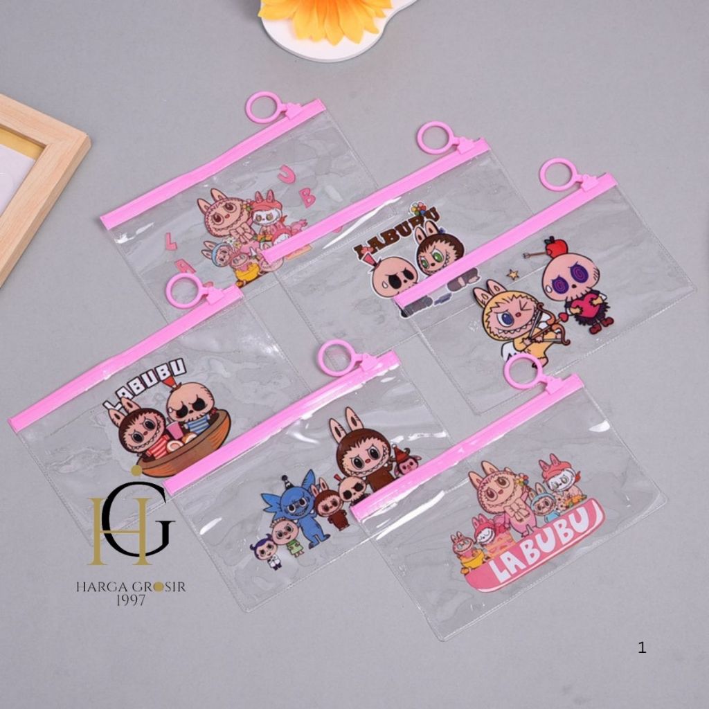 

POUCH ZIPPER KECIL TRANSPARAN LABUBU KP-1698 TEPAK PENSIL LUCU KEKINIAN COD