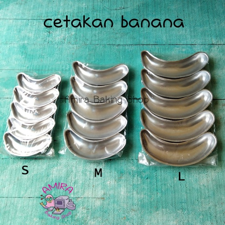 Cetakan banana KW / cetakan banana milk crispy / banana pastry Aluminium