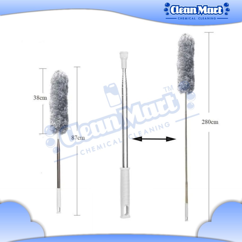 KEMOCENG TELESKOPIK MICROFIBER / KEMOCENG TONGKAT LIPAT / KEMOCENG PANJANG MICROFIBER