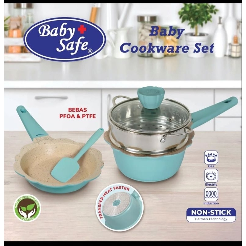 Makassar  BABYSAFE Cookware Set CW001 Panci Set MPASI Bayi Babysafe