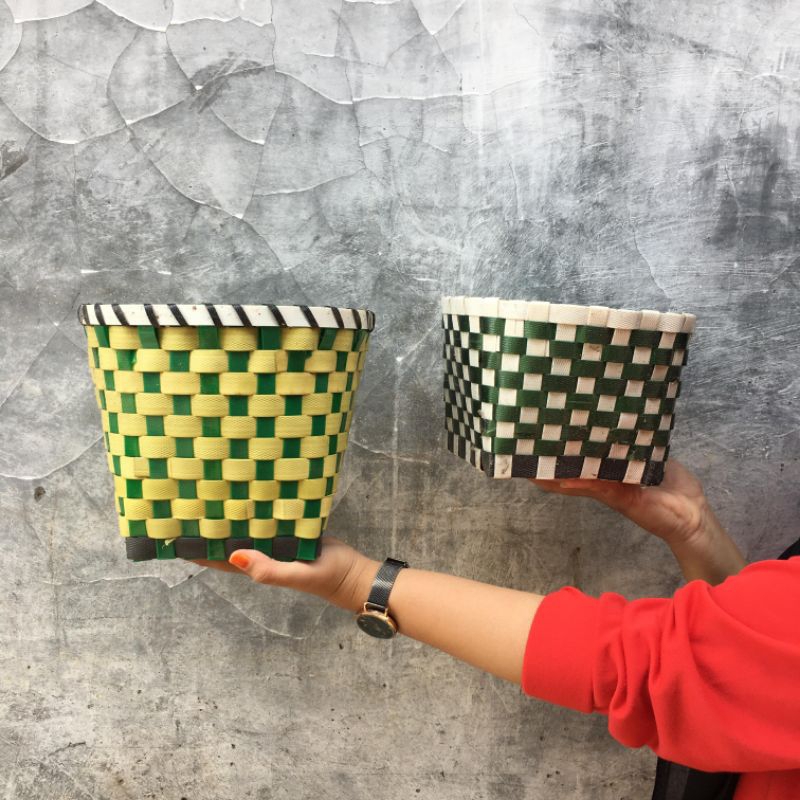 keranjang plastik/keranjang anyaman/tempat nasi anyaman/anyaman keranjang/dunak/keranjang anyam