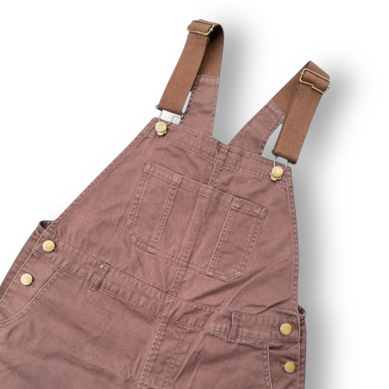 WEGO JEANS BROWN CARPENTER OVERALL