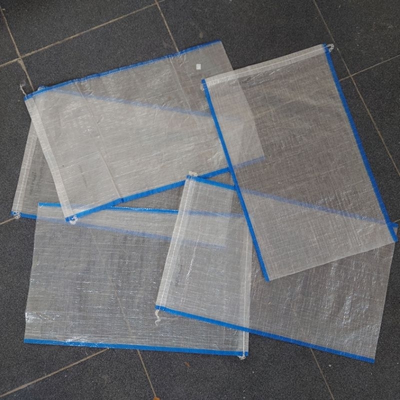 Karung Beras 10 Kg – Bening Polos - Strep Biru
