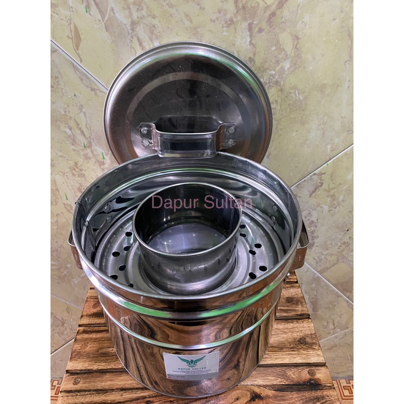 Dandang bakso ukuran 20 stainless tebal murah