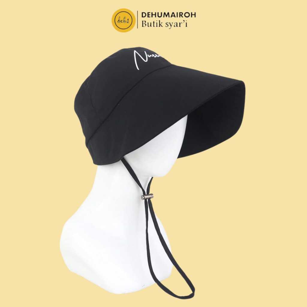 Inayah Hat by Nusseyba / Topi Cantik / Topi Polos / Topi Umroh Haji / Bucket Hat / Bucket Hat Muslim