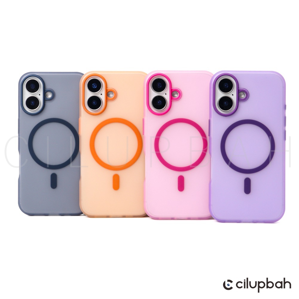 CILUPBAH Jelly Frosted Magsafe Case for iPhone 11 12 13 14 15 16 Plus Pro Max