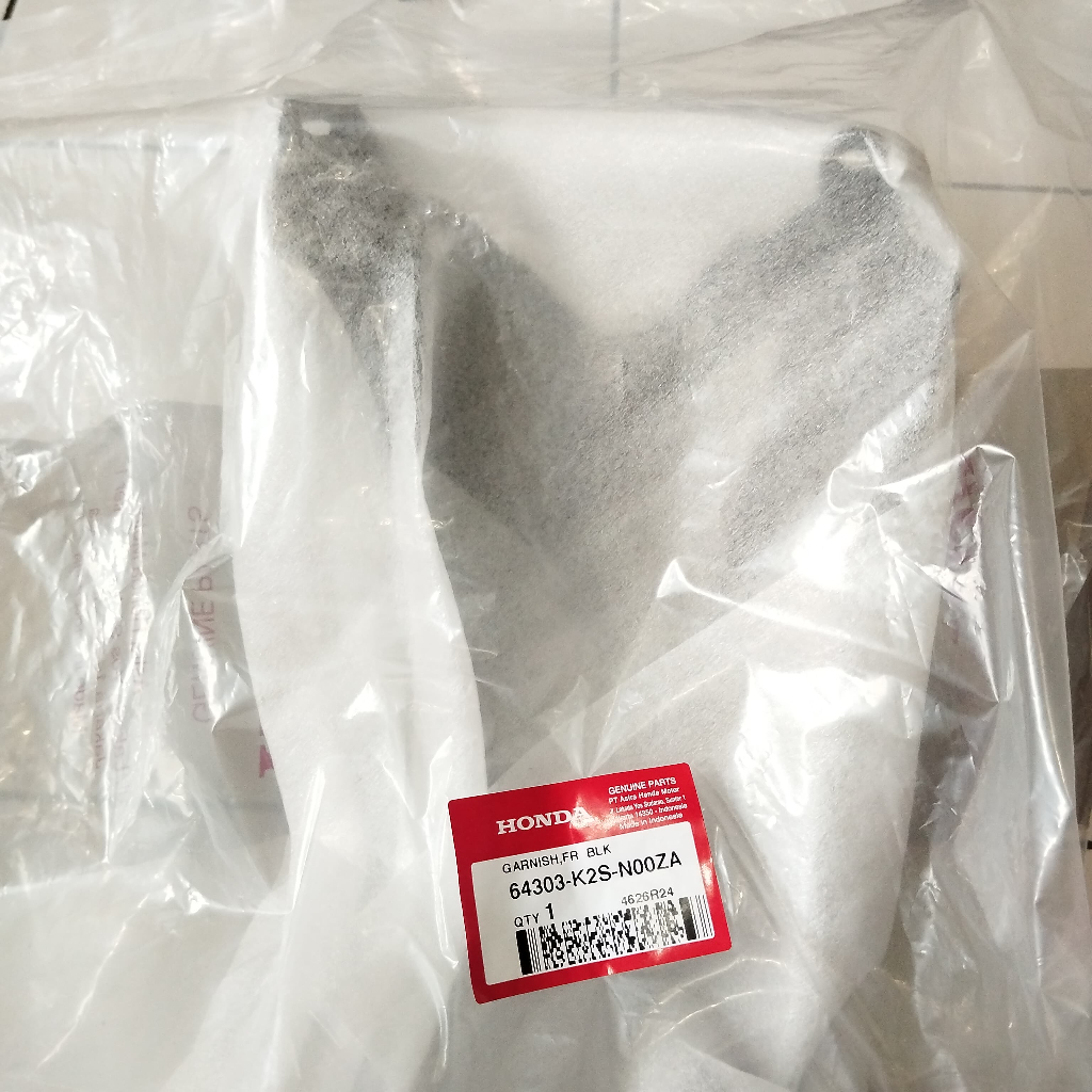Garnish Front Hitam Honda Vario 160 K2S ORI AHM 64303K2SN00ZA