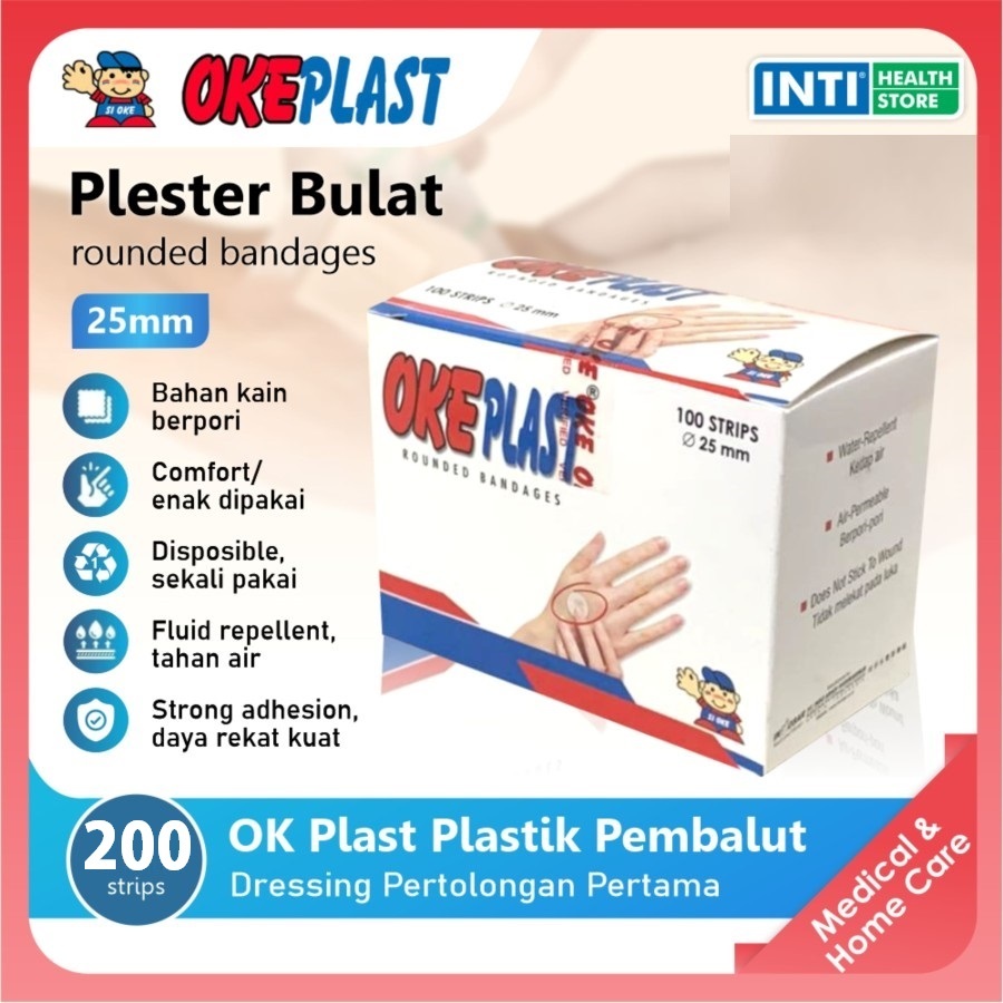 OK PLAST Plester Bulat 200's | Plester Ok Plast | Plester Okeplast