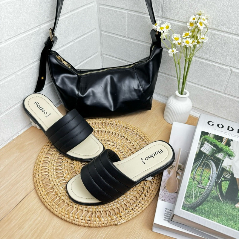 Beli 1 Gratis 1 Sandal Wanita Fladeo Model RMC Terbaru Gratis Tas Selempang Kekinian