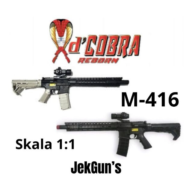 Mainan Anak SN1P3R GUN D'Cobra M416 with Laser - Mainan Tembak tembakan Anak Laki-laki