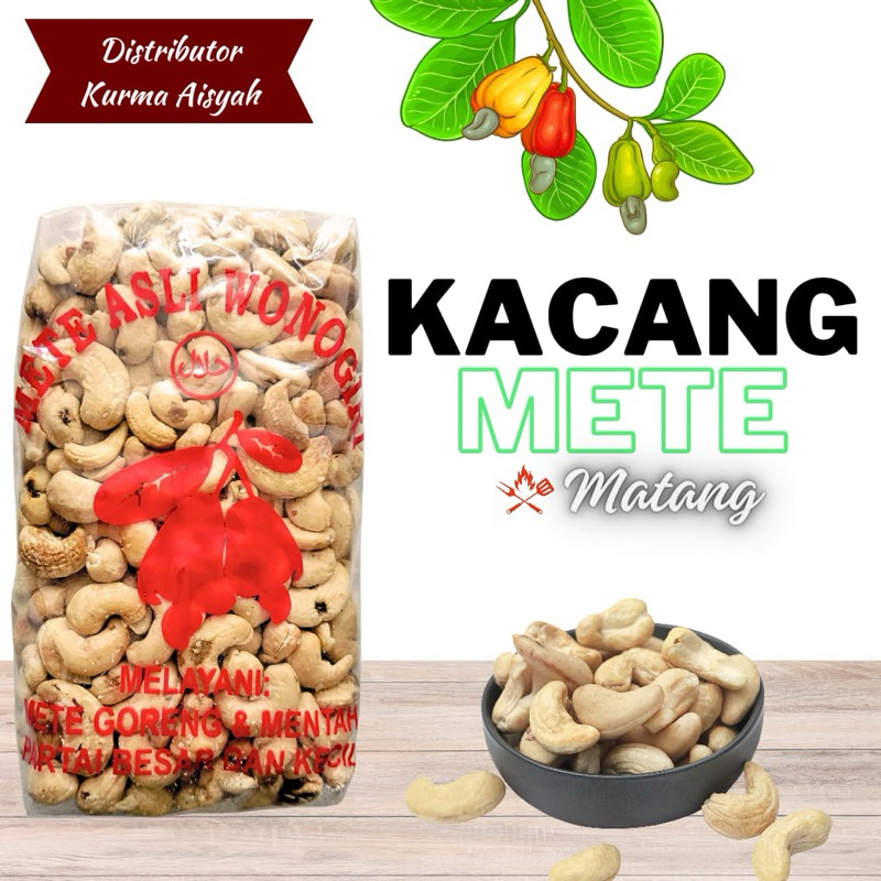 

kacang mete utuh mateng 1 kg