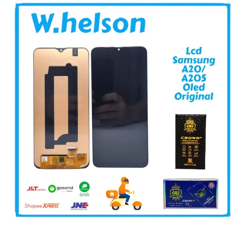 LCD TOUCHSCREEN FULLSET SAMSUNG A20/A205 OLED ORI