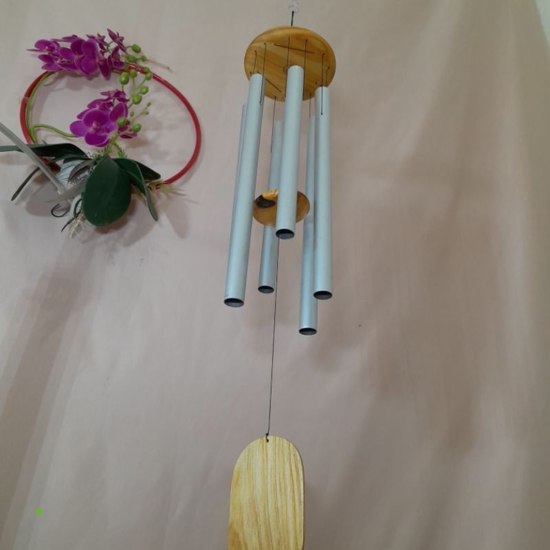 lonceng angin/fungling/ genta nada 6 tube alumunium