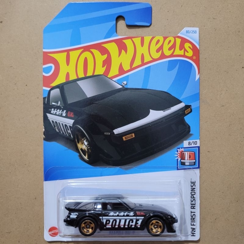 HOT WHEELS MAZDA RX-7 / HW FIRST RESPONSE [ BLACK RX7 POLICE ]