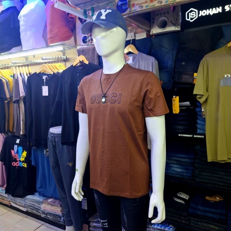 GUCCI || kaos oblong pria/cowok  import premium quality