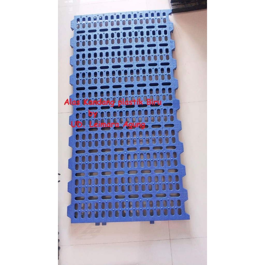 Slat alas kandang kambing plastik Biru