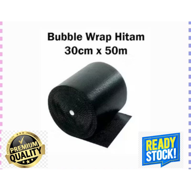 

Bubble Wrap Hitam 30cm x 50m