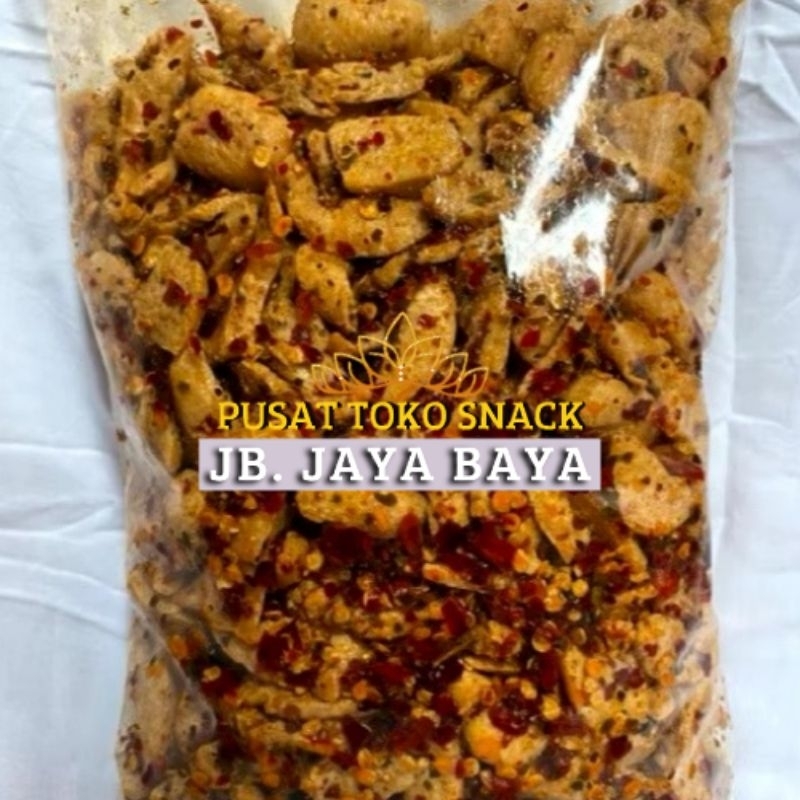 

100 Gram - Otak Otak Ikan Krispy pedas daun Jeruk / Otak Otak Pedas Daun Jeruk / keripik Otak Otak Pedas / Food otak otak / Snacks otak Otak Crispy / Kripik Otak otak pedas Makanan Fish