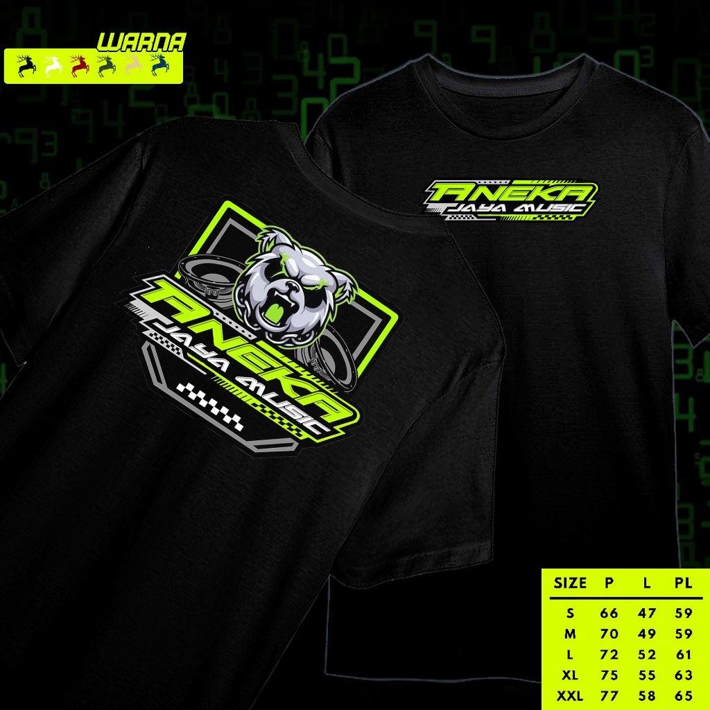 Kaos Aneka jaya Rajakaos333 - Baju Distro Aneka Jaya PC semi Cotton Combed 30s