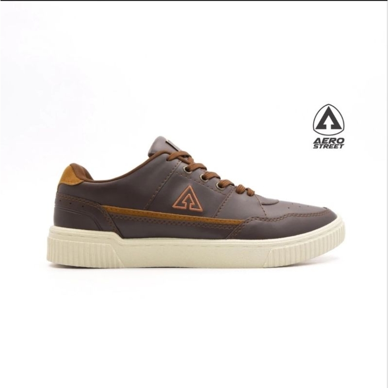 Aerostreet 37-44 Vintage krem coklat tua sneaker kasual shoes