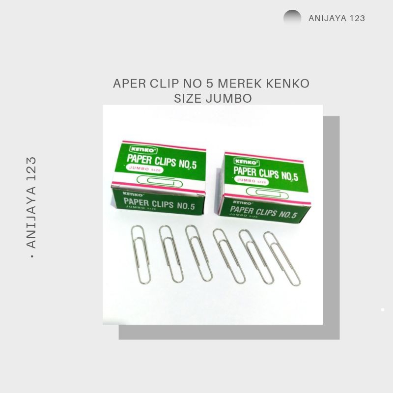 

PAPER CLIP NO 5 MEREK KENKO SIZE JUMBO