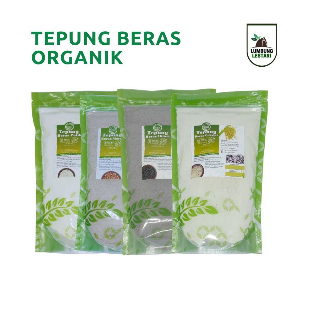 

Tepung Beras Organik II Tepung Beras Putih II Tepung Beras Merah II Tepung Beras Coklat II Tepung Beras Hitam- Lingkar Organik 500gr