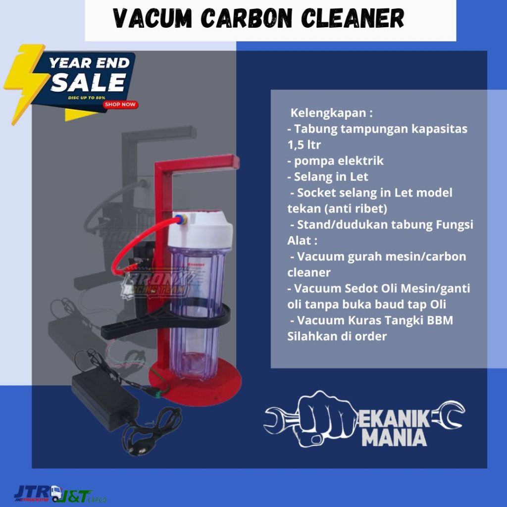 Vacum Carbon Cleaner Alat Sedot Oli Gurah Mesin Elektrik Sedot Oli