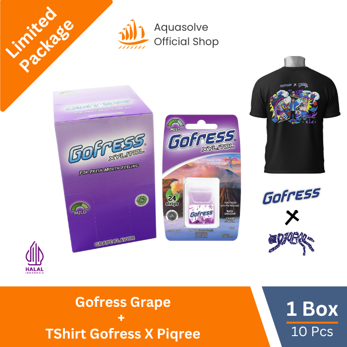 

[Limited Package] Gofress Grape 1 Box + TShirt Gofress x Piqree