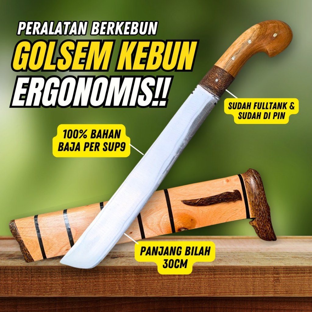 Pisau Kebun Ekonomis Peralatan Berkebun Bahan Baja Per