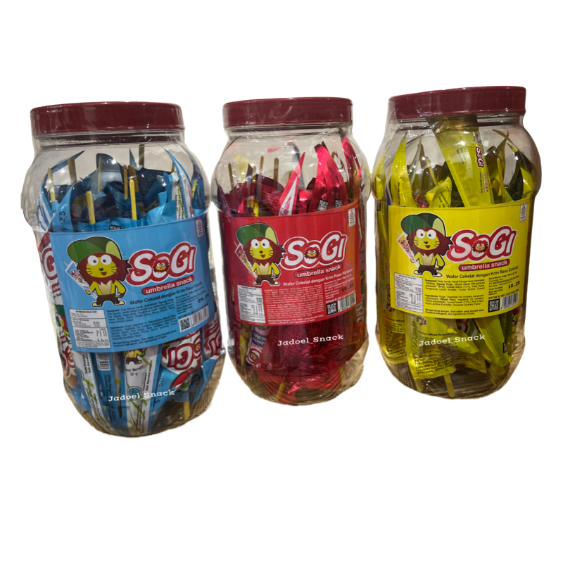 

GROSIR - SOGI COKELAT PAYUNG 20 X 12 GR Rasa Cokelat Stoberi Vanilla by Jadoel_Snack