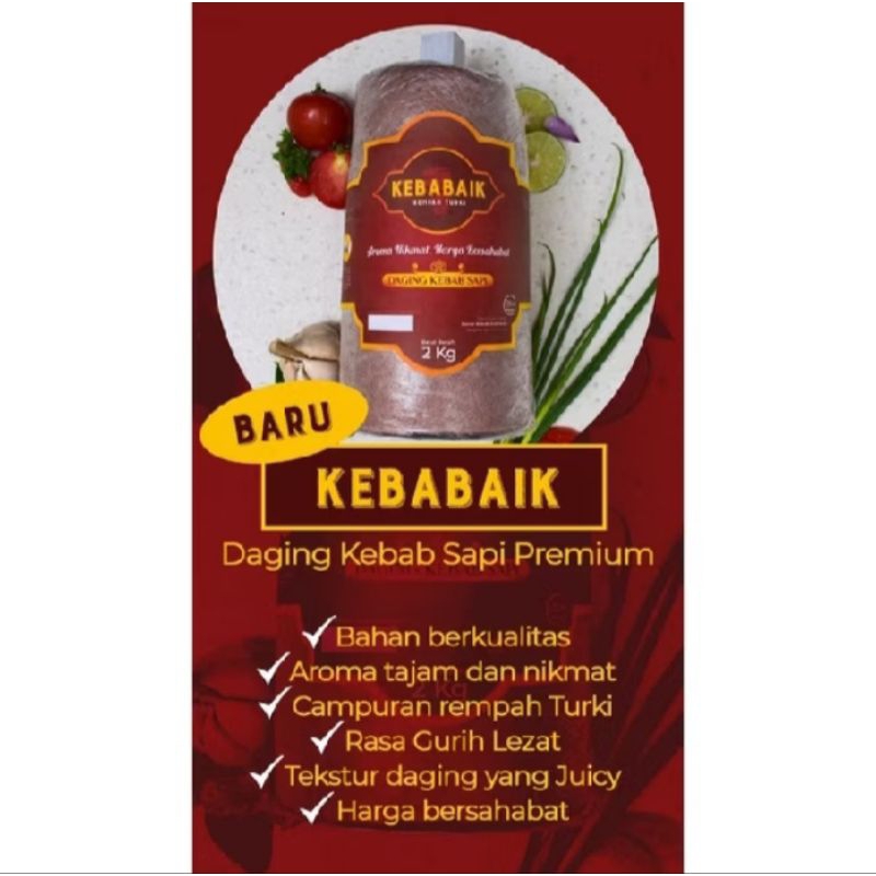 

DAGING KEBAB BAIK DAGING SAPI HALAL 2KG +TIANG, 2KG TANPA TIANG, 1KG, 500GRAM | MINIMUM SYARAT PEMBELIAN 20 PCS / DIATAS (RP.500.000)