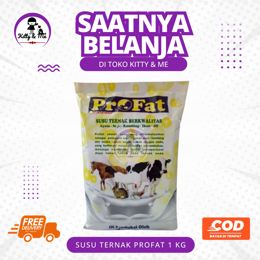 SUSU TERNAK PROFAT 1 KG - Formula Susu Untuk Hewan Ternak