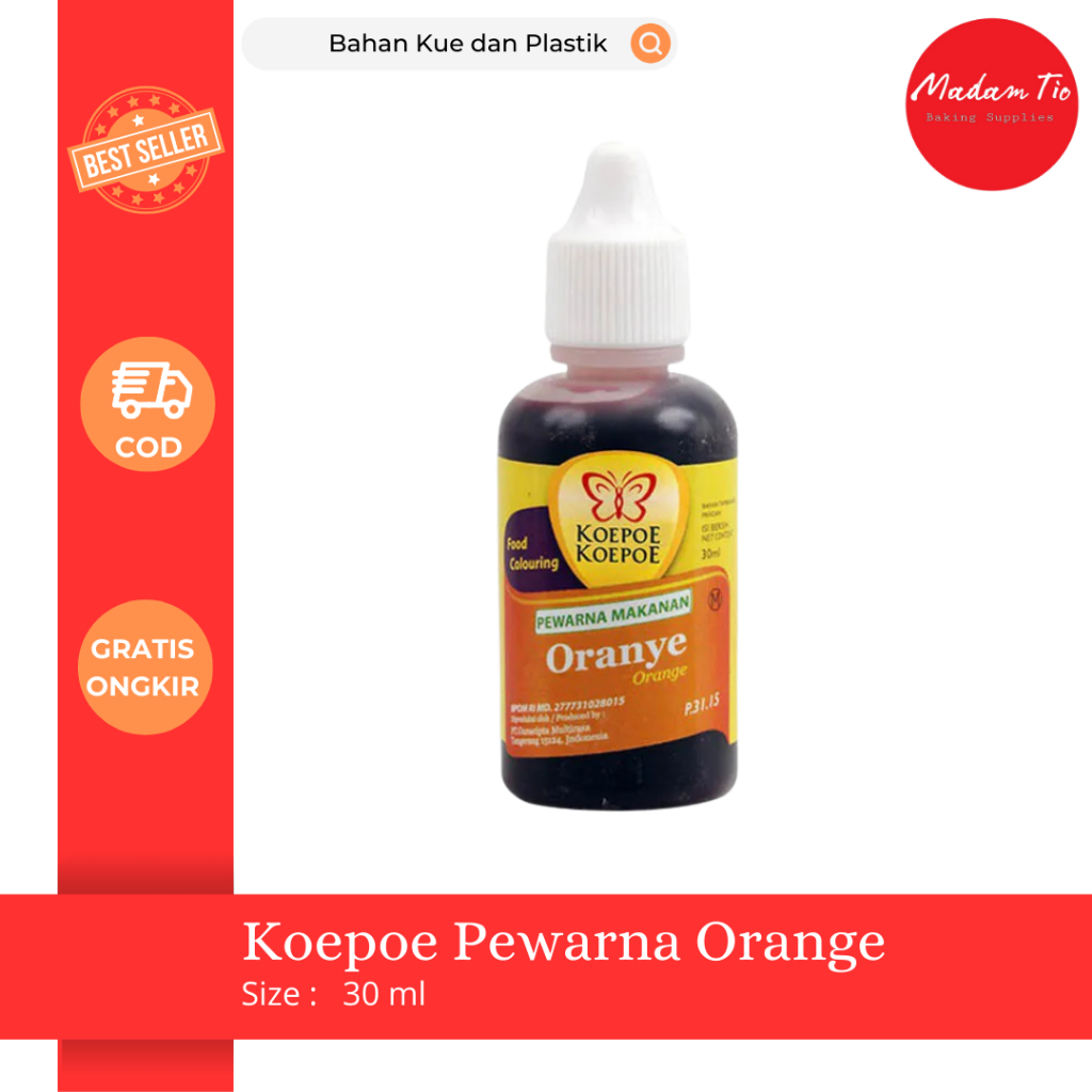 

Koepoe Pewarna Orange 30ml 1pcs