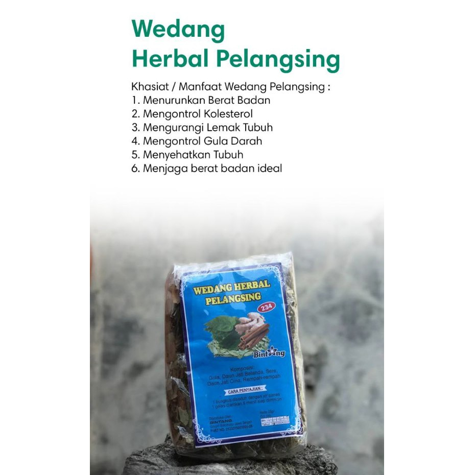 

Wedang Herbal Pelangsing Isi 10 pcs - Wedang Pengontrol Berat Badan