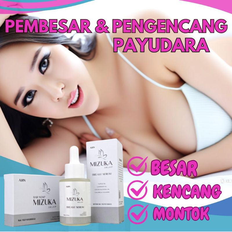 TERLARIS.. PAKET AMPUH MIZUKA BREAST SERUM DAN MIZUKA BAR SOAP PAKET PERAWATAN PAYUDARA ORIGINAL SUD