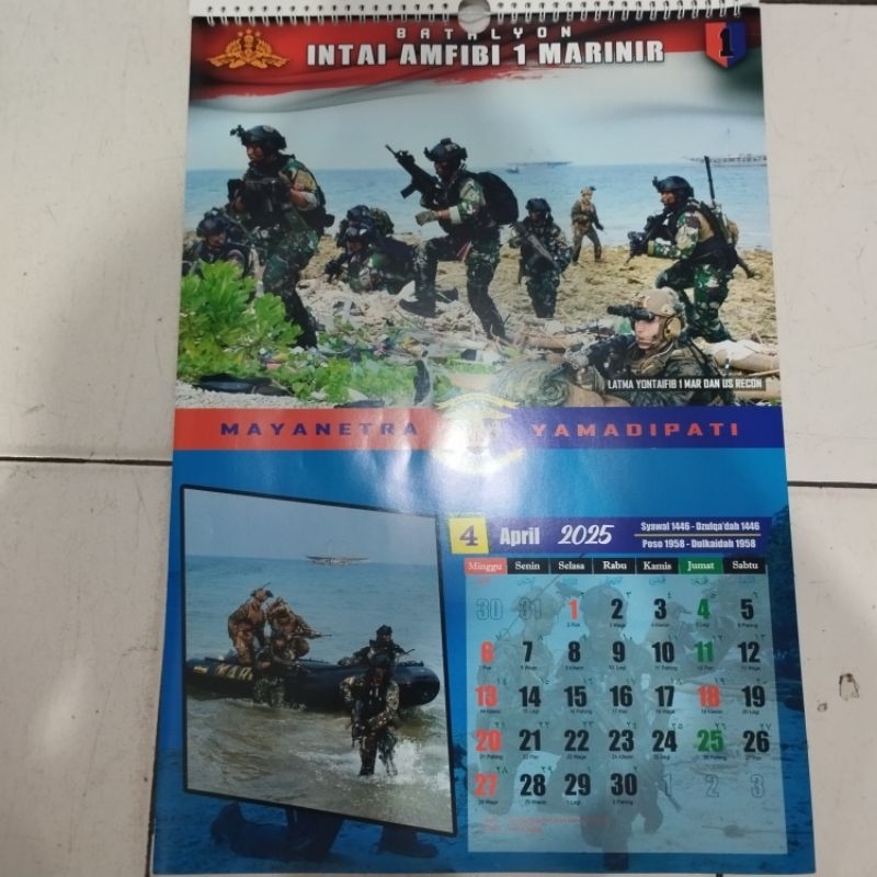 

Kalender Dinding Taifib Marinir TNI AL 2025