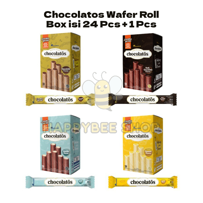 

Gery Chocolatos Wafer Roll Coklat - 1 box (isi 24 Pcs + 1 Pcs)