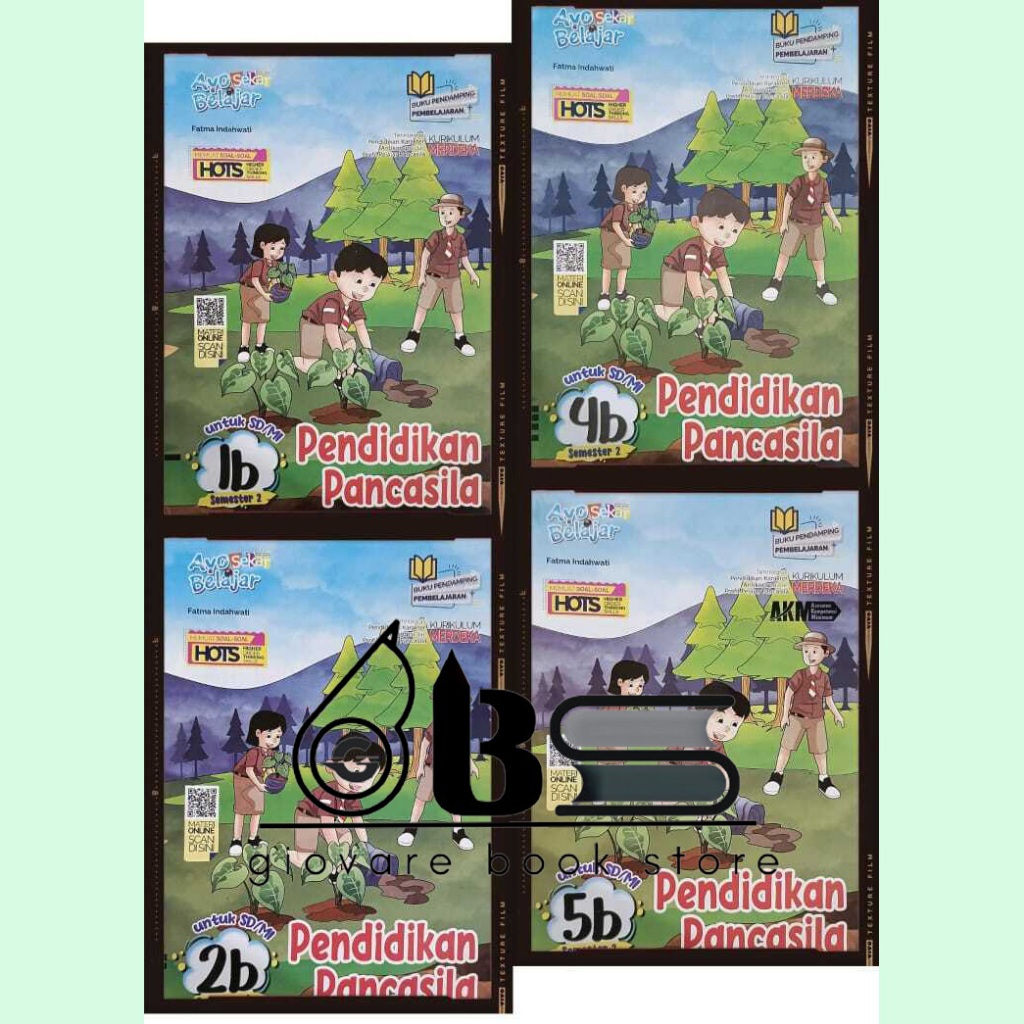 BUKU LKS PENDIDIKAN PANCASILA KELAS 1 2 3 4 5 6 AYO BELAJAR SEKAR GRAHA PUSTAKA ORIGINAL SEMESTER 2