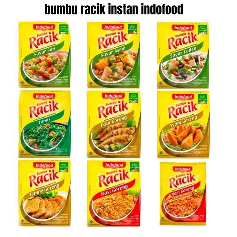 

indofood bumbu racik instan bumbu masak