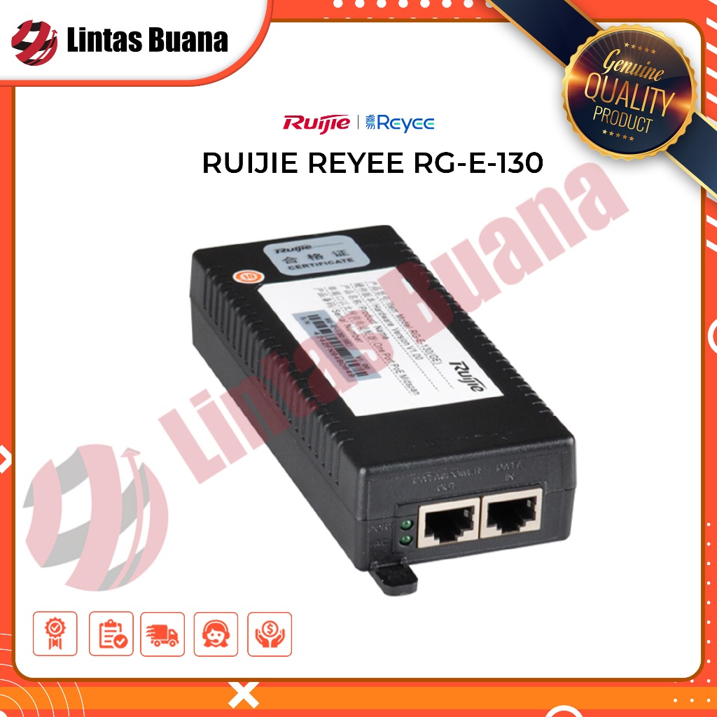 RUIJIE REYEE RG-E-130(GE) 802.3AT STANDARD POE ADAPTER
