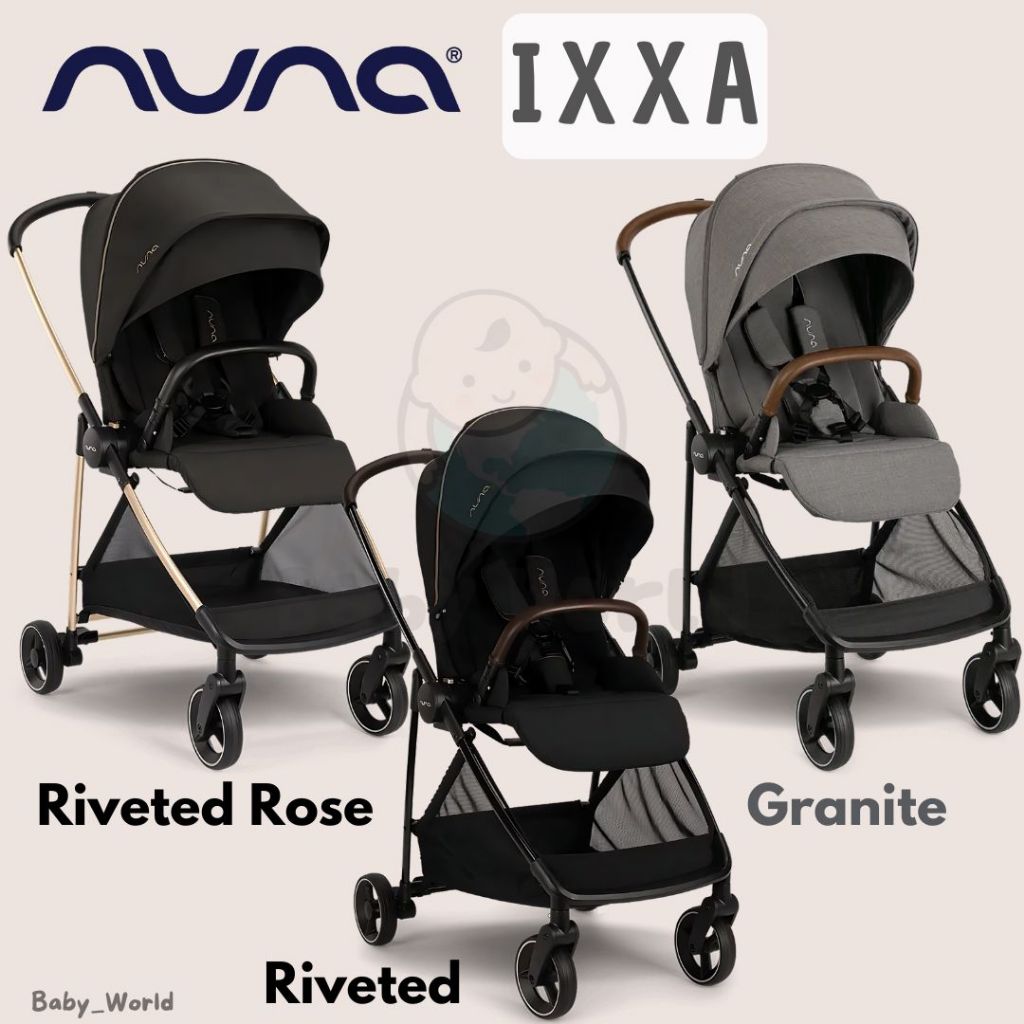 Stroller Nuna Ixxa Riveted / Kereta Dorong Bayi Lightweight Reversible