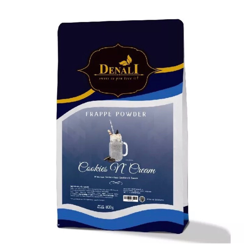 

Denali - frappe powder 800gr (jolly strawberry,cocoa signature,sunny taro,cookies n cream)