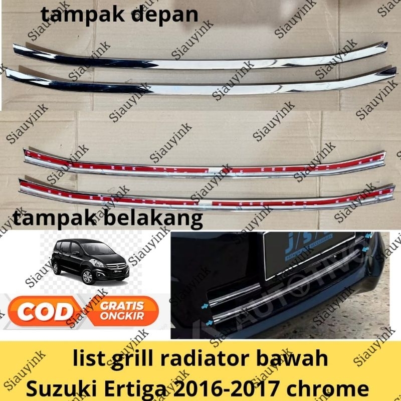 list grill radiator Ertiga 2016 - 2017 Front grill Radiator trim chrome