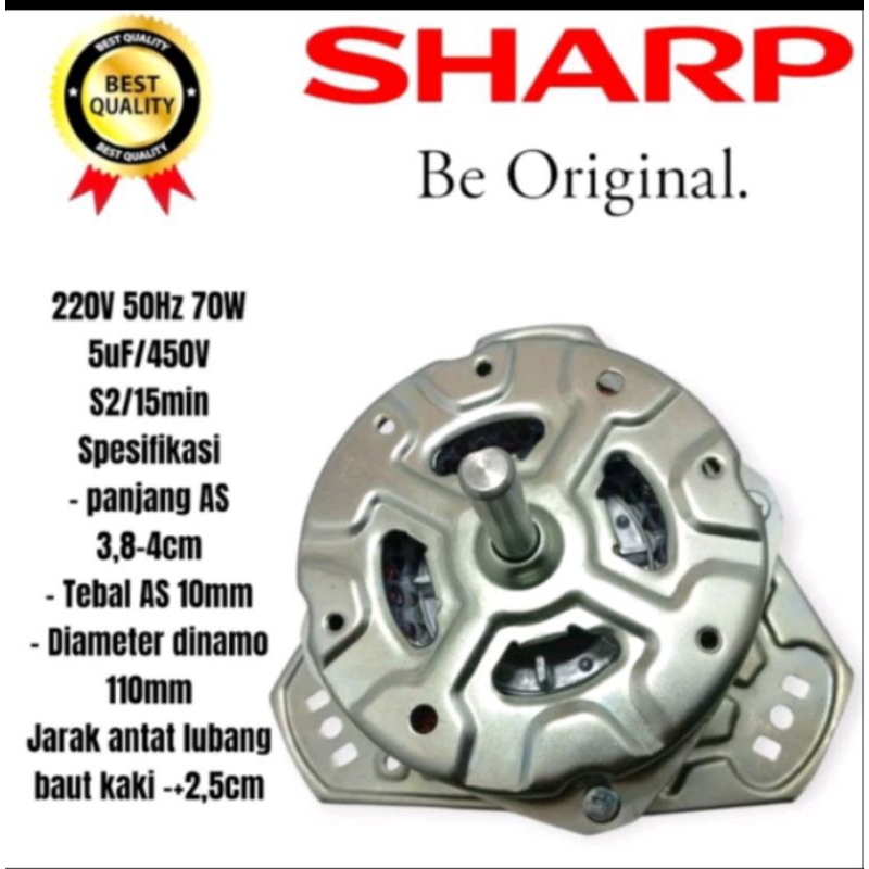 DINAMO SPIN SHARP ES T65CL ES T65M PENGERING MESIN CUCI SHARP 2 TABUNG