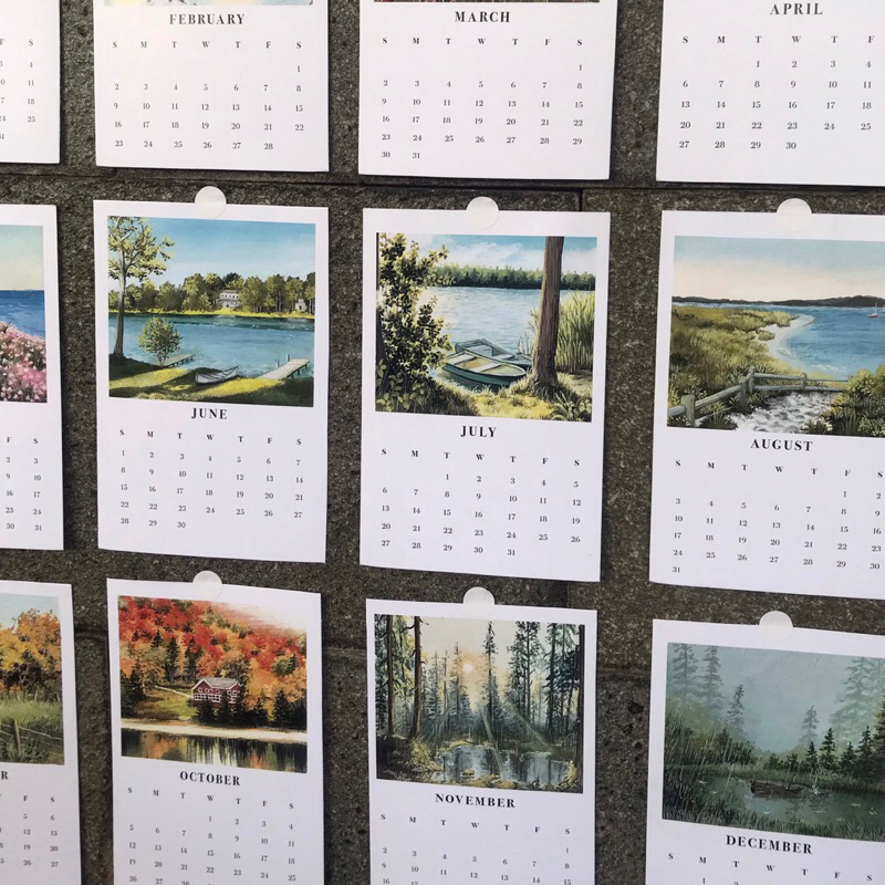 

2025 Mini Kalender Lukisan Kalender