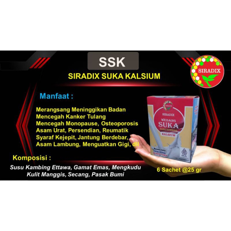 

Siradix Suka Kalsium Wedang SSK mampu meninggikan badan
