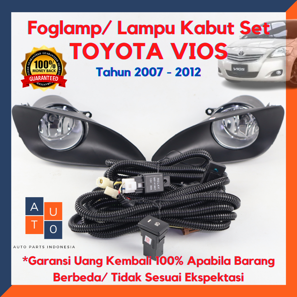 Lampu Kabut Foglamp Vios 2007 - 2011 Gen 2