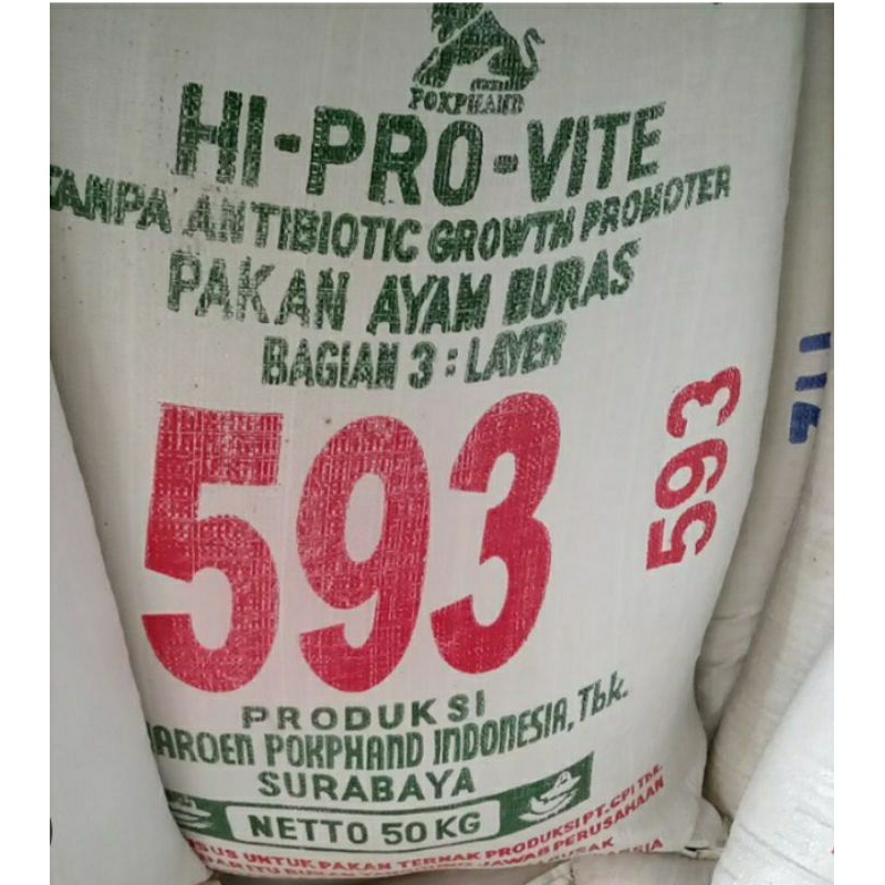 593 Pur Ayam Layer Bangkok Betina Hi Pro Vite Pakan Ayam