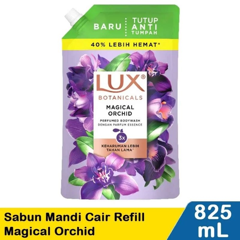 Lux Sabun Mandi Cair Refill Magical Orchid825mL